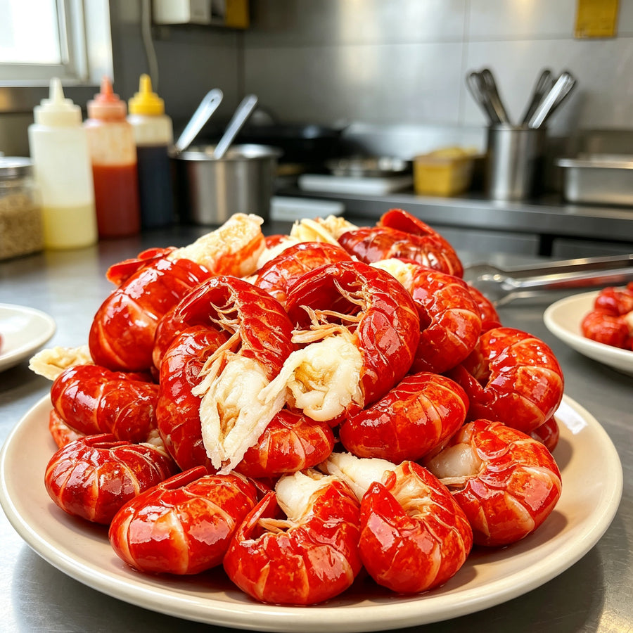 Fresh Boiled Crawfish Clusters Delight